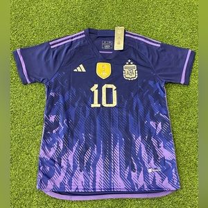 Adidas Argentina Messi Away Winner Jersey 3 Stars